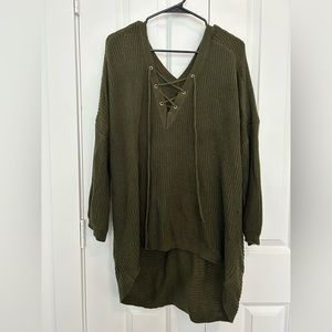 Altar’d State oversized olive sweater